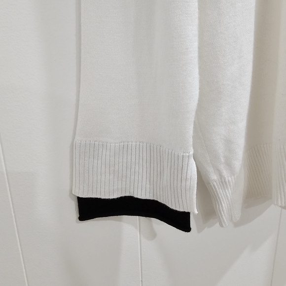 Plus Sz 2X Calvin Klein White Turtleneck Sweater Office Casual Knit - Picture 5 of 13